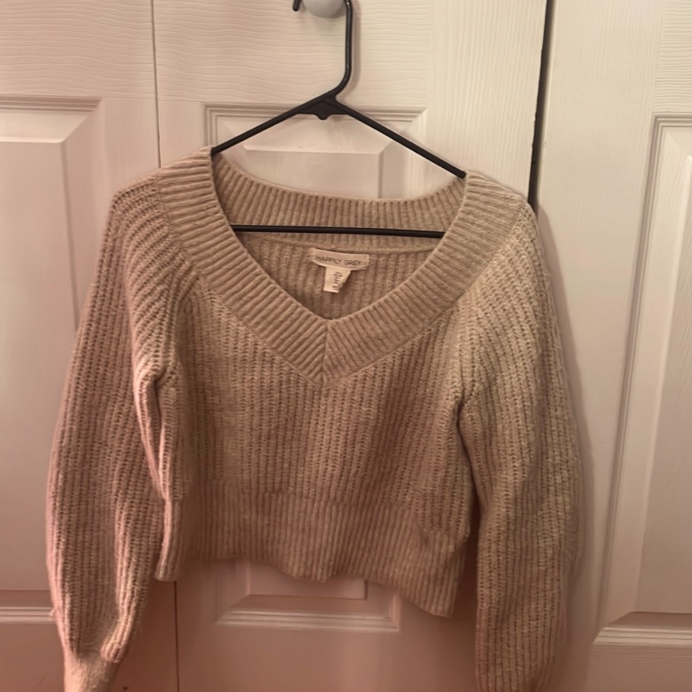 Tan soft warm sweater